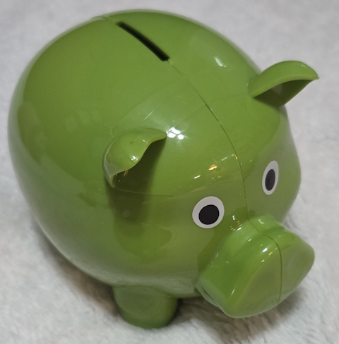 Small Green Piggy Bank
