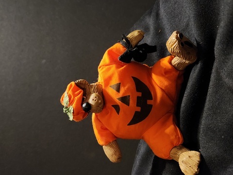 Boyds Pumpkin Peeker Bear